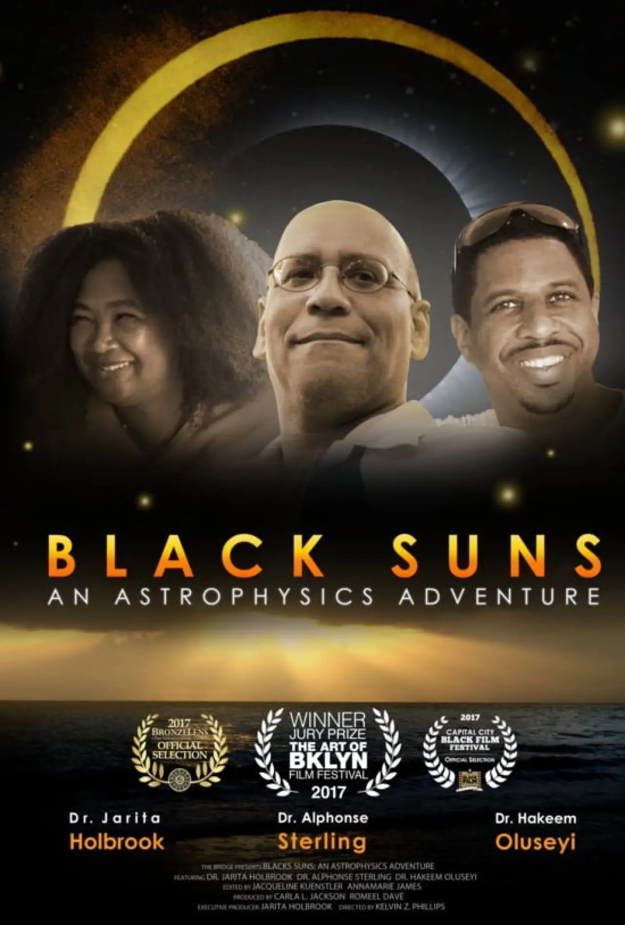 Movie poster "Black Suns: An Astrophysics Adventure"