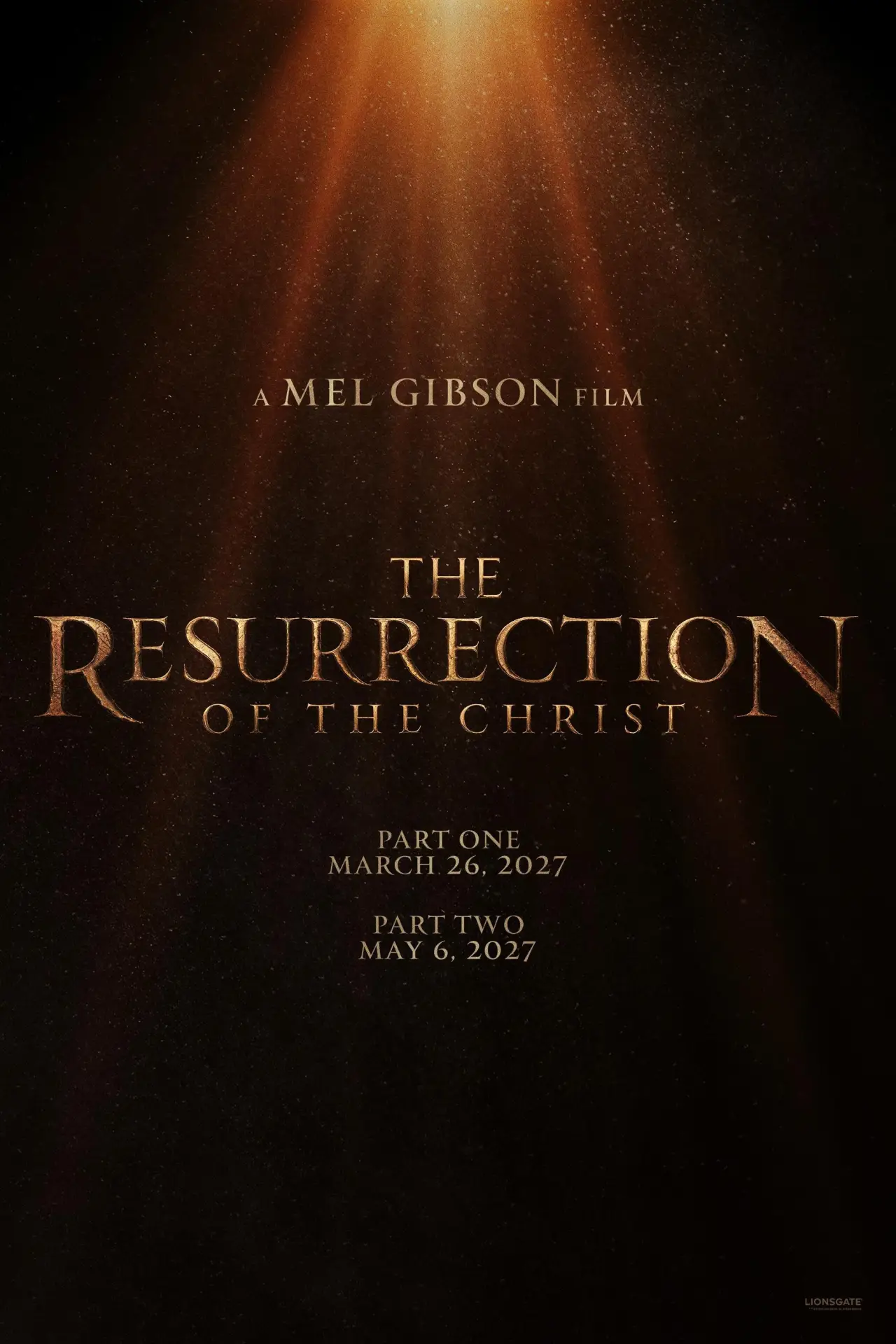 Movie poster "The Resurrection of the Christ: Part One"