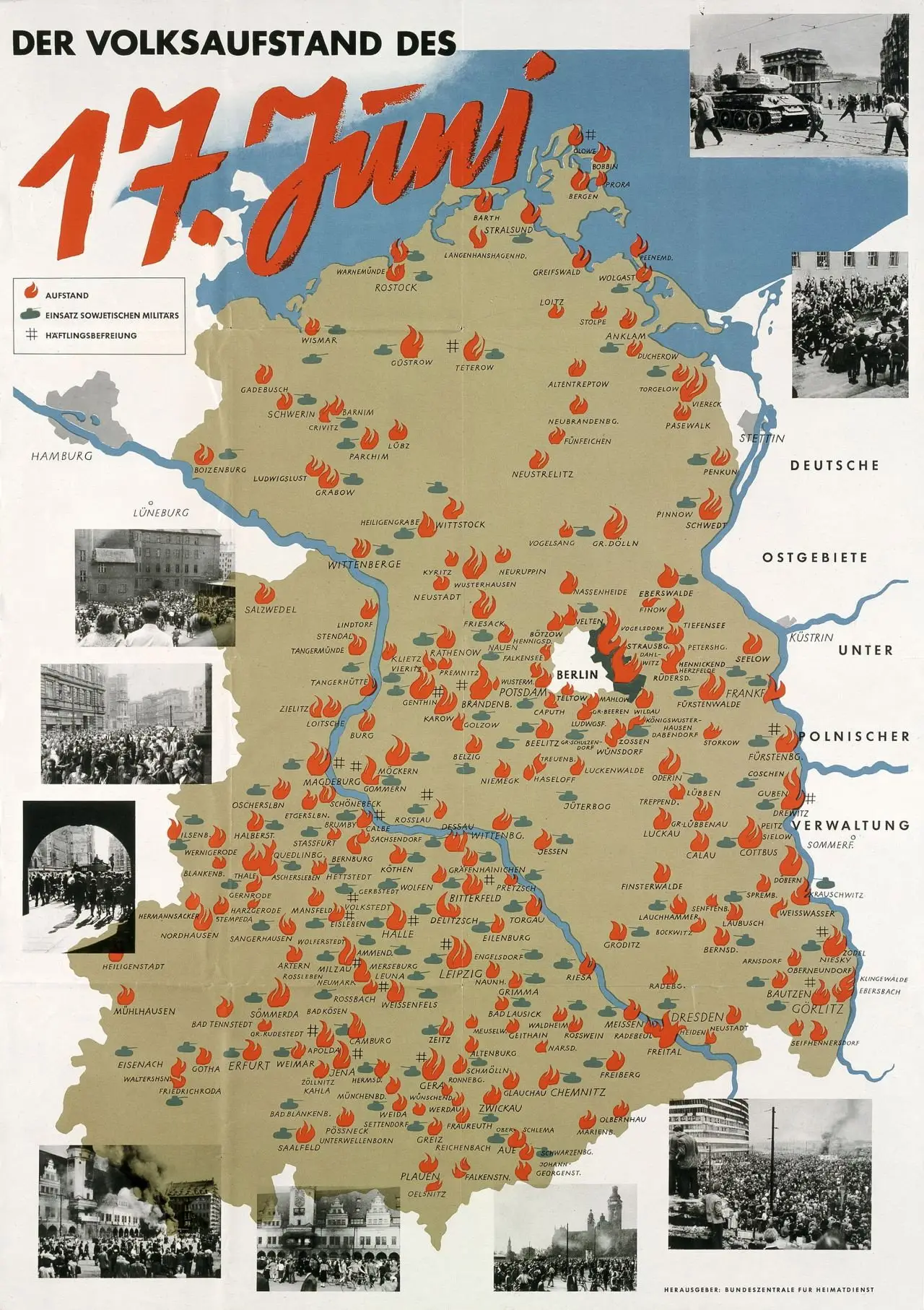 Movie poster "DDR: Der Aufstand vom 17. Juni 1953"