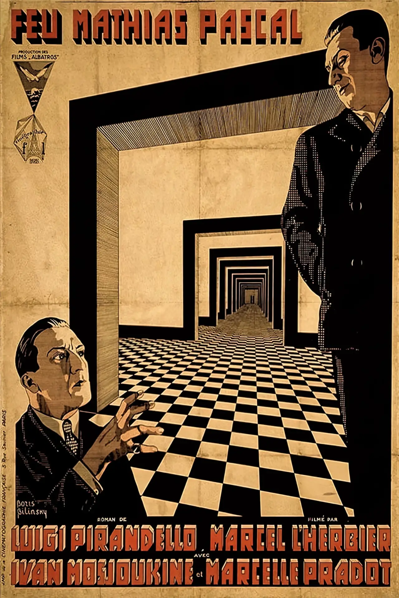 Movie poster "The Late Mathias Pascal"