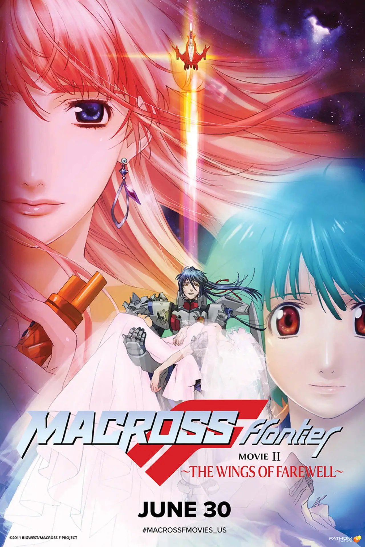 Movie poster "Macross Frontier: The Wings of Farewell"