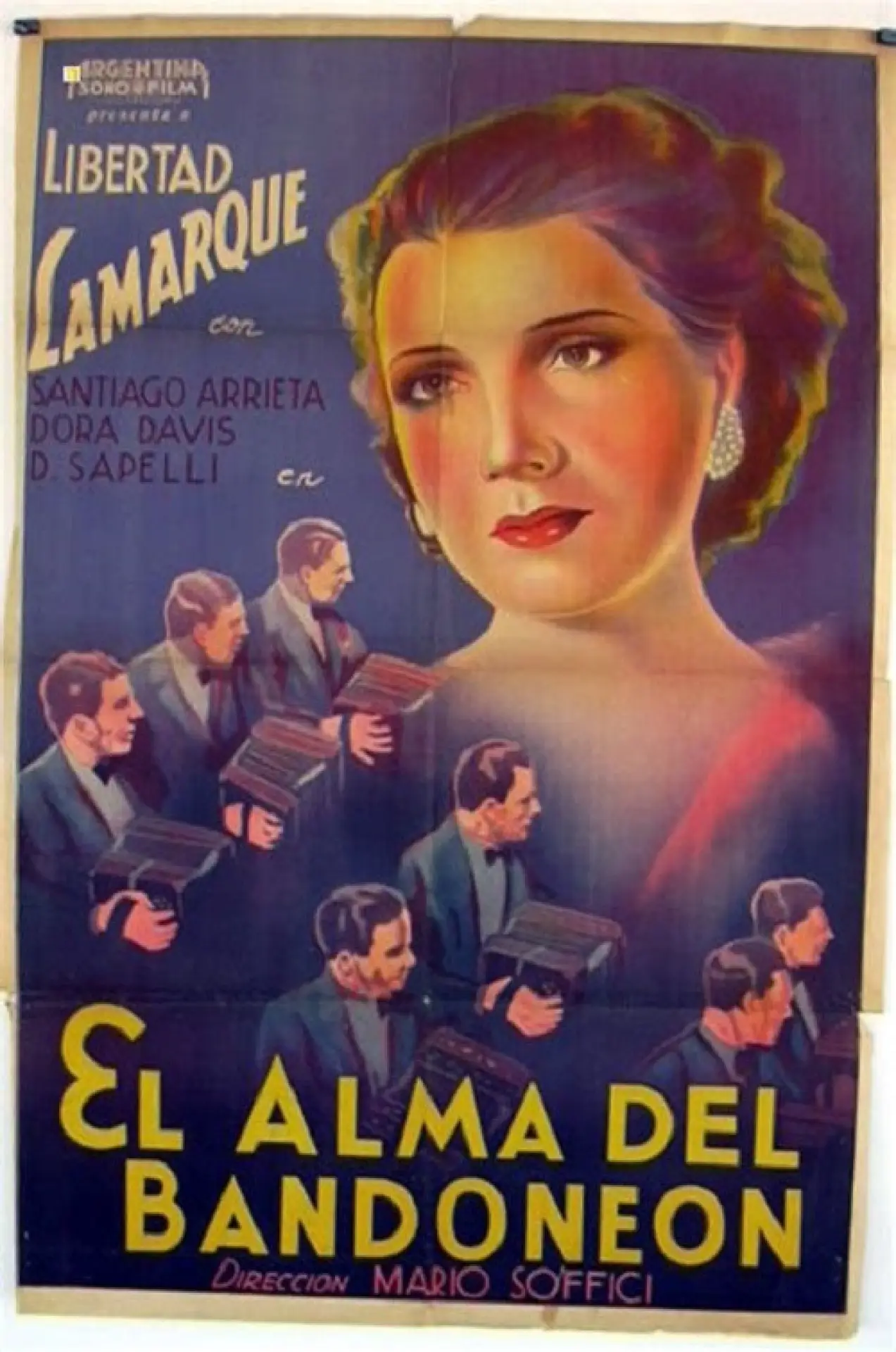 Movie poster "El alma del bandoneón"