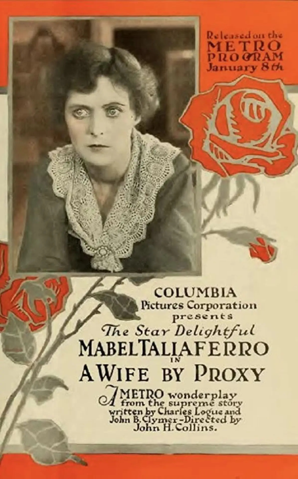 Movie poster "A Wife by Proxy"