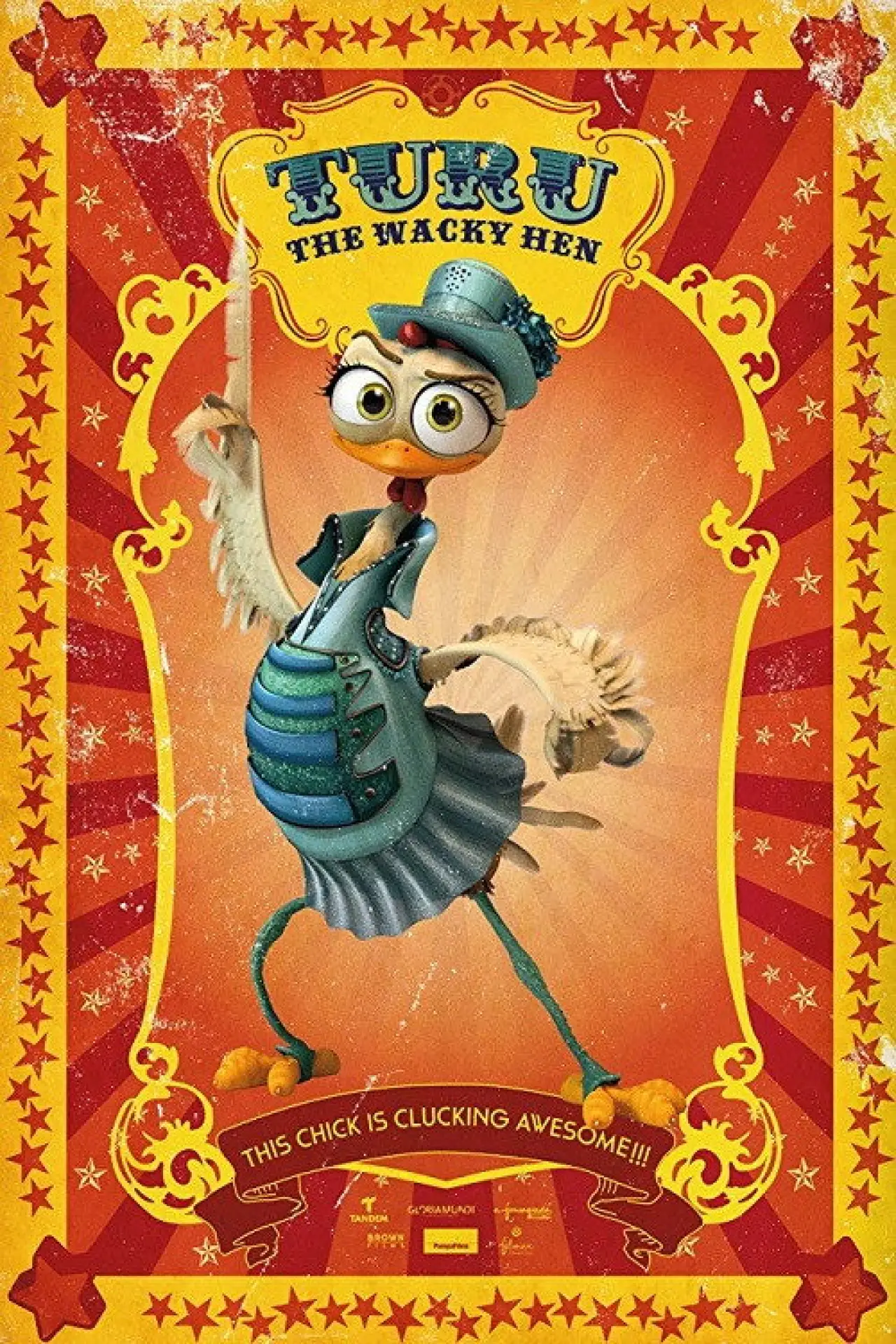 Movie poster "Turu, the Wacky Hen"