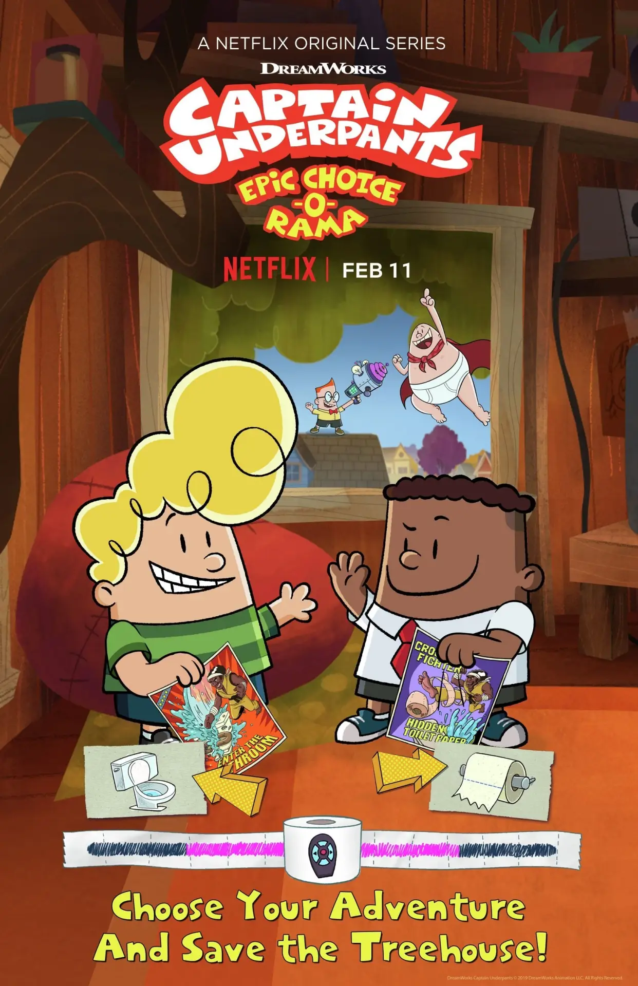 Movie poster "Captain Underpants Epic Choice-o-Rama"