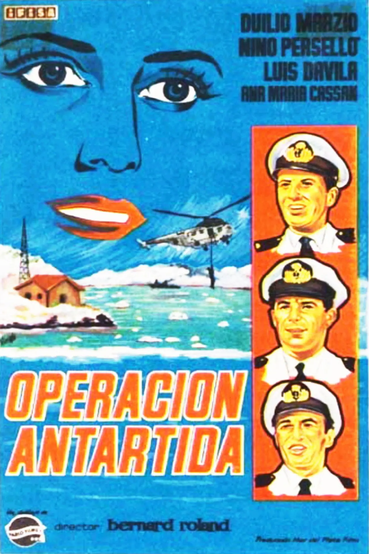 Movie poster "Operación Antartida"