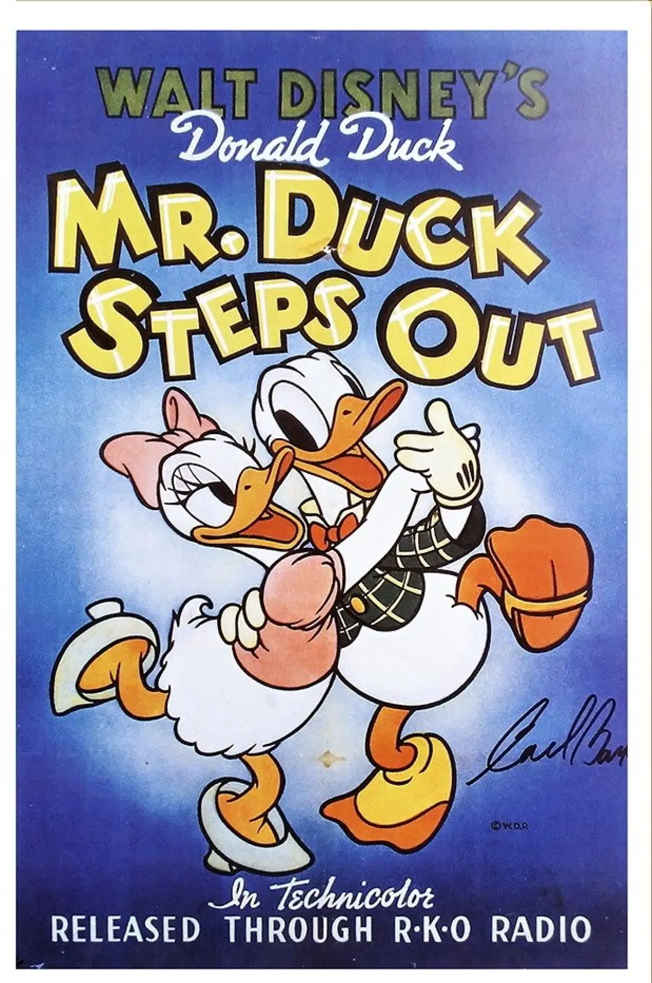 Movie poster "Mr. Duck Steps Out"