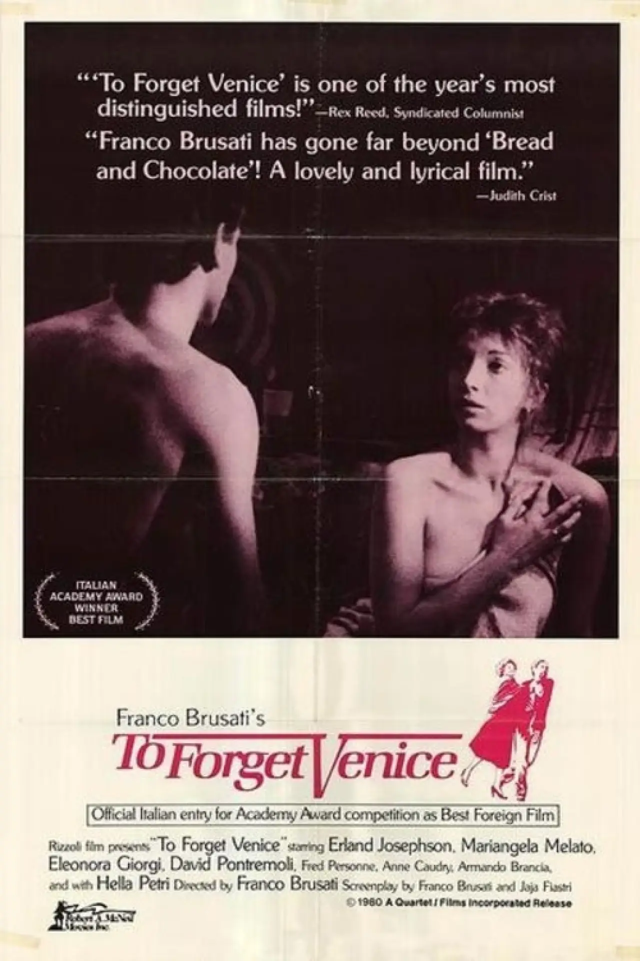 Movie poster "To Forget Venice"