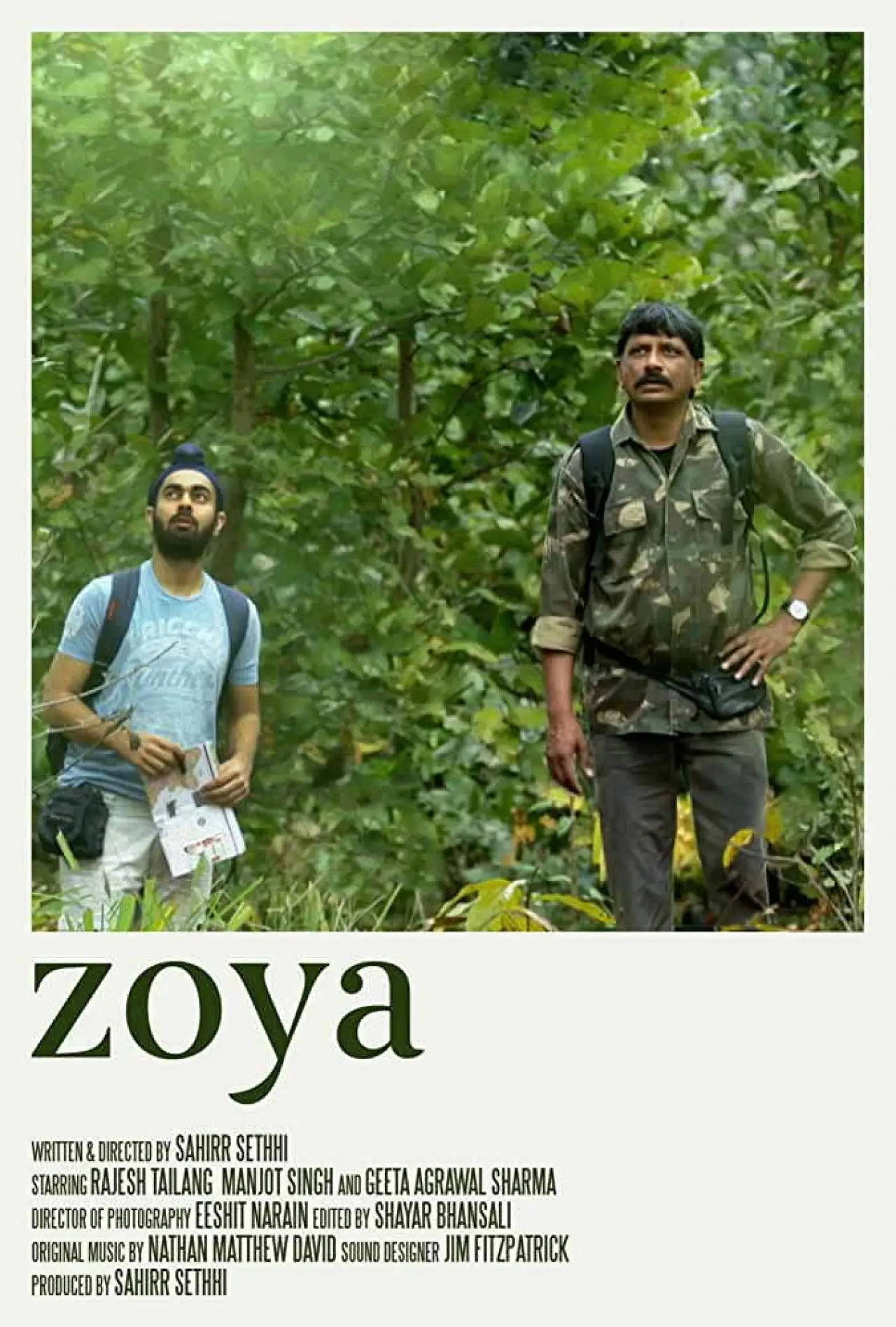 Movie poster "Zoya"