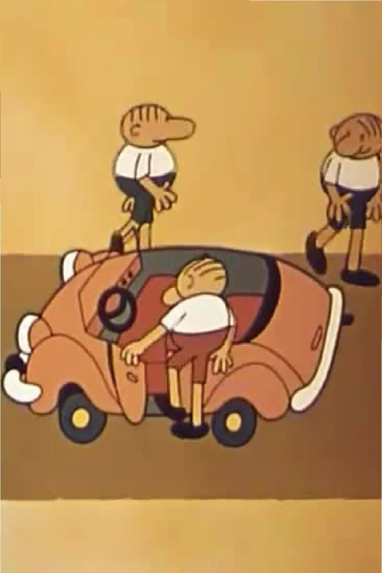 Movie poster "The Three Fools and the Automobile"
