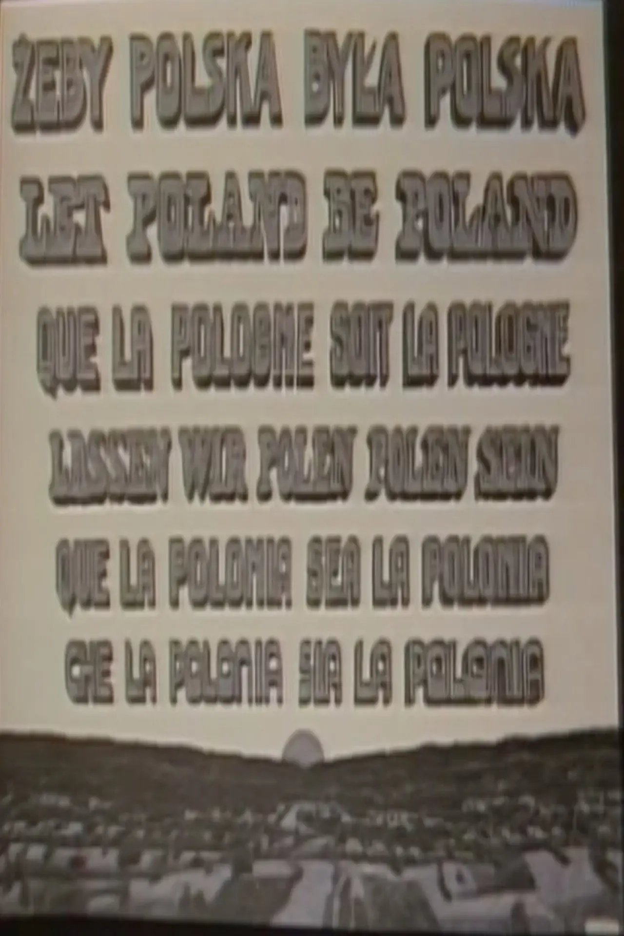 Movie poster "Let Poland Be Poland"
