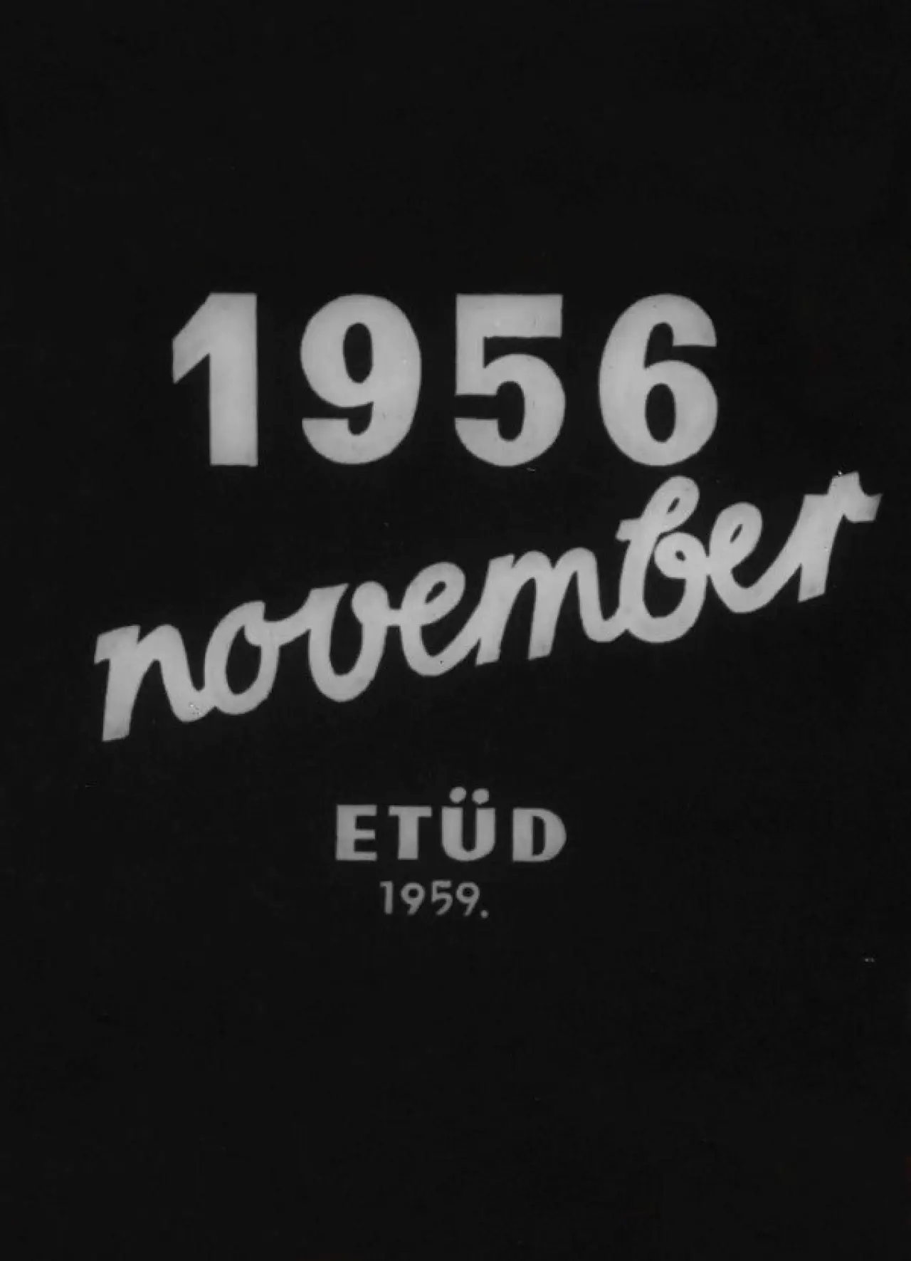 Movie poster "1956 november"