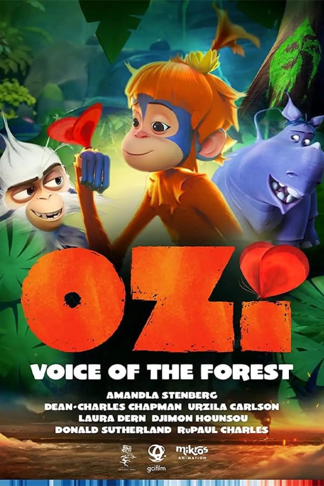 Movie poster "OZI: Voice of the Forest"