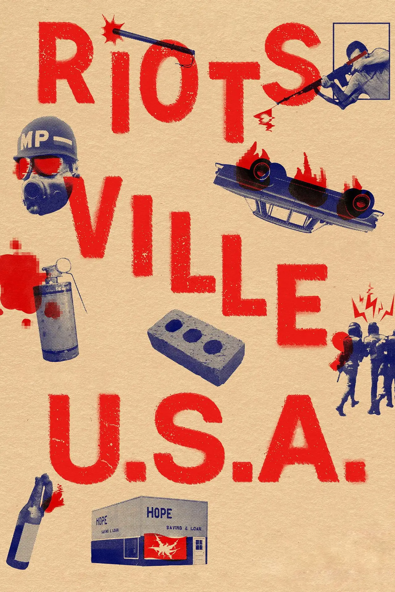 Movie poster "Riotsville, USA"