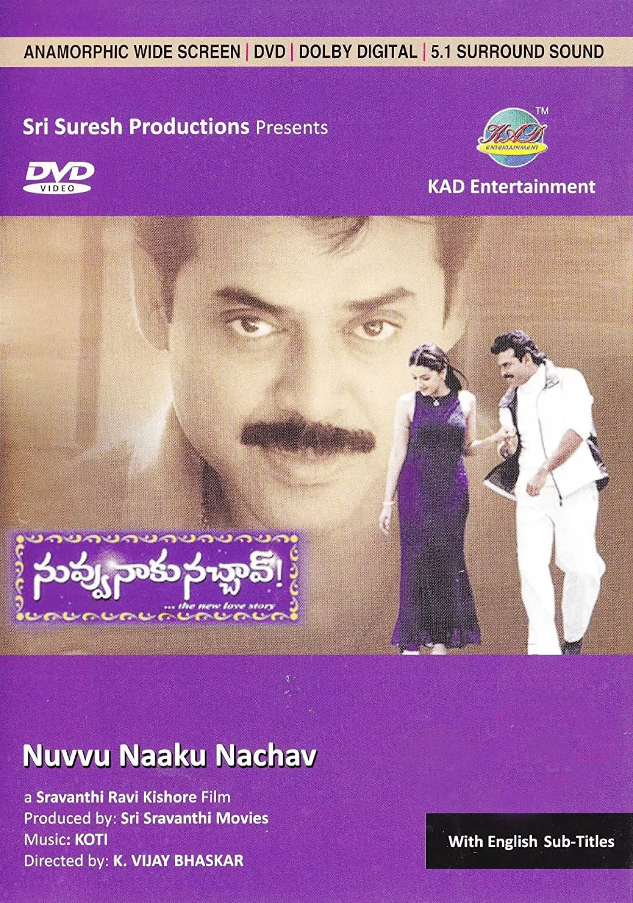 Movie poster "Nuvvu Naaku Nachav"
