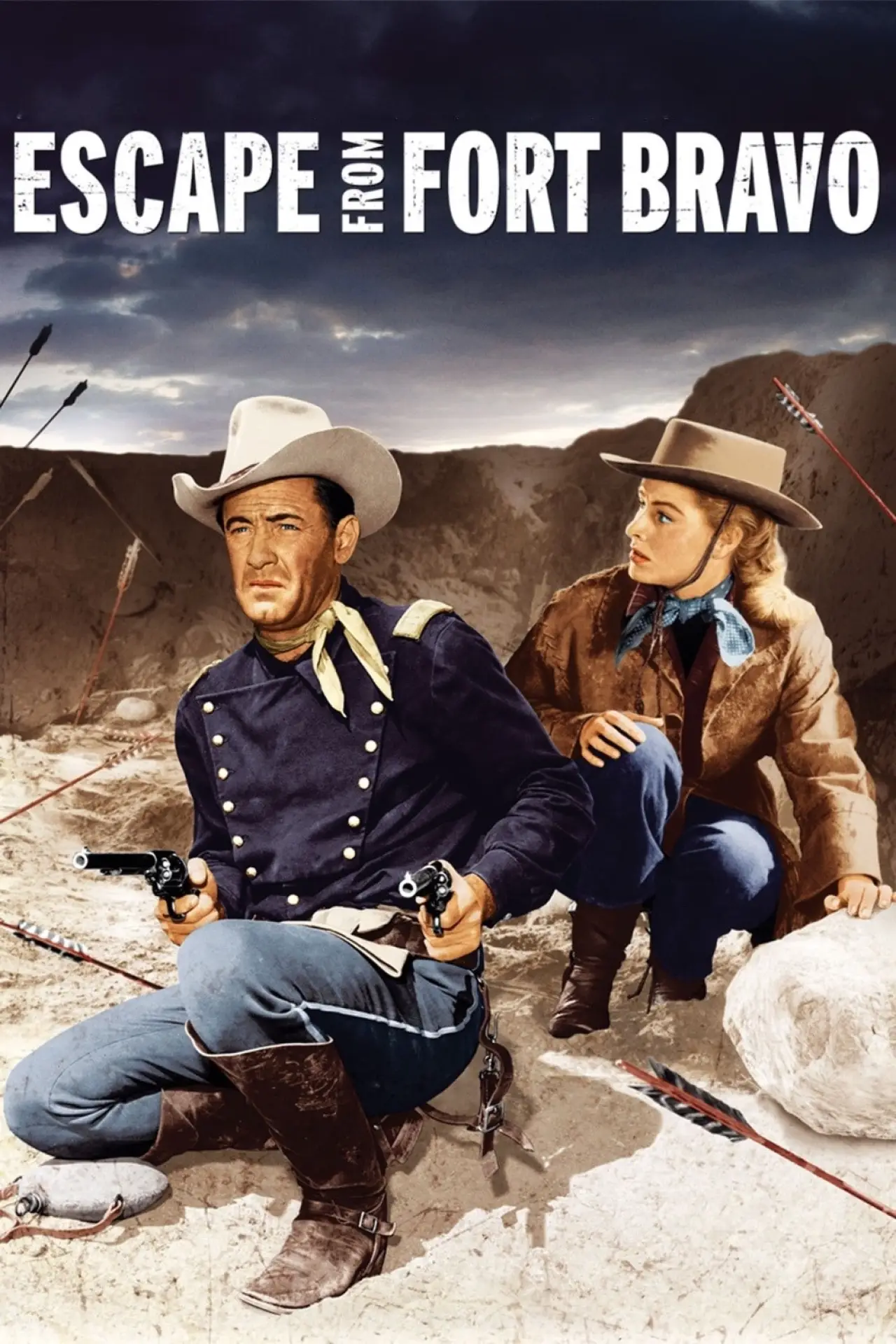Movie poster "Escape from Fort Bravo"