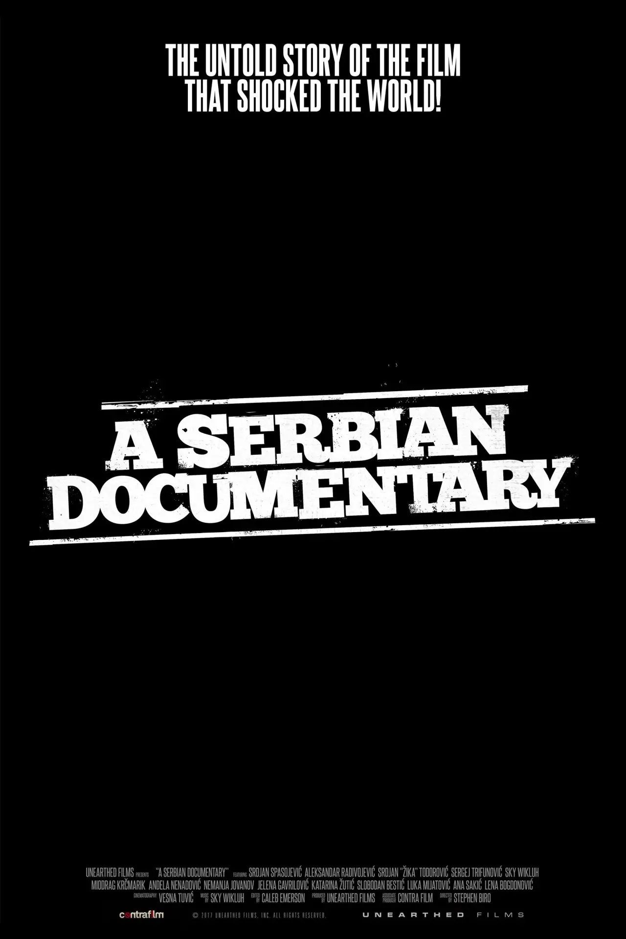 Movie poster "A Serbian Documentary"