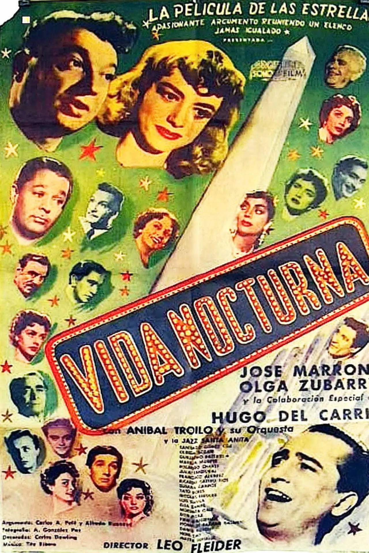 Movie poster "Vida nocturna"
