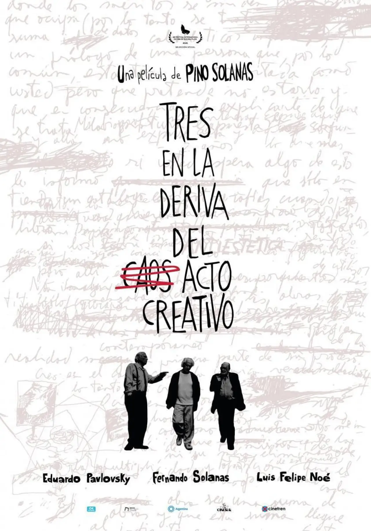 Movie poster "Three in the Drift of the Creative Act"
