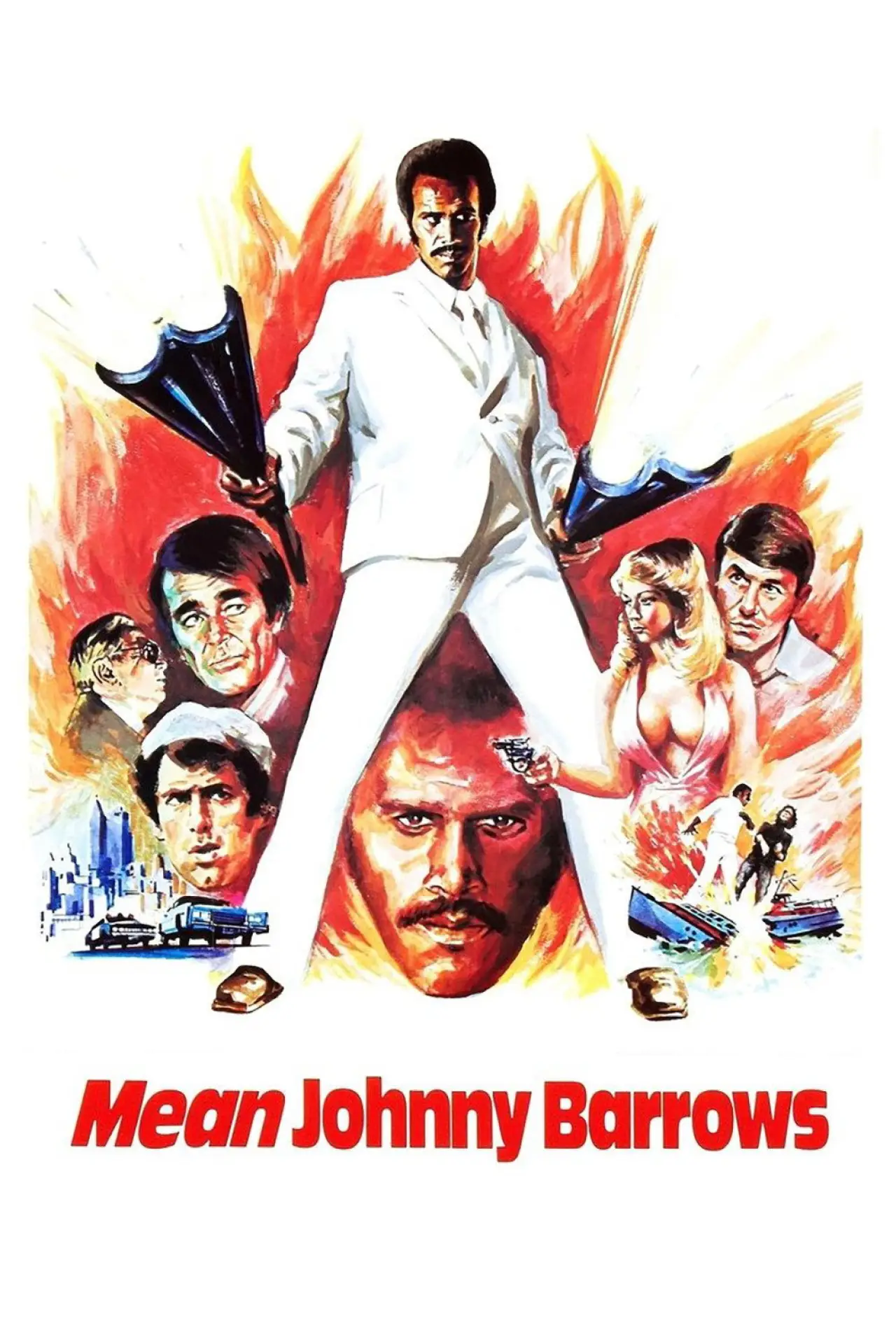Movie poster "Mean Johnny Barrows"