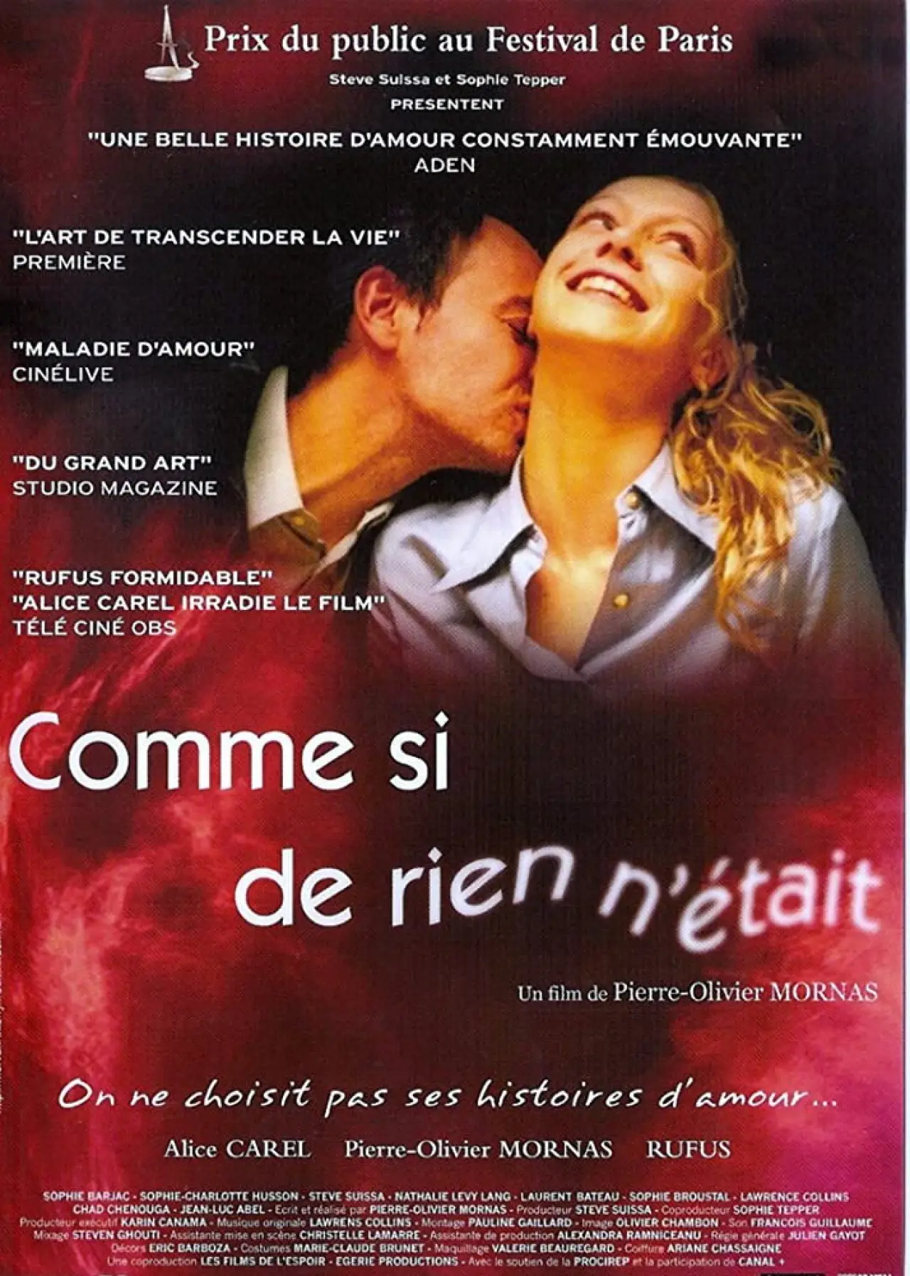 Movie poster "Comme si de rien n