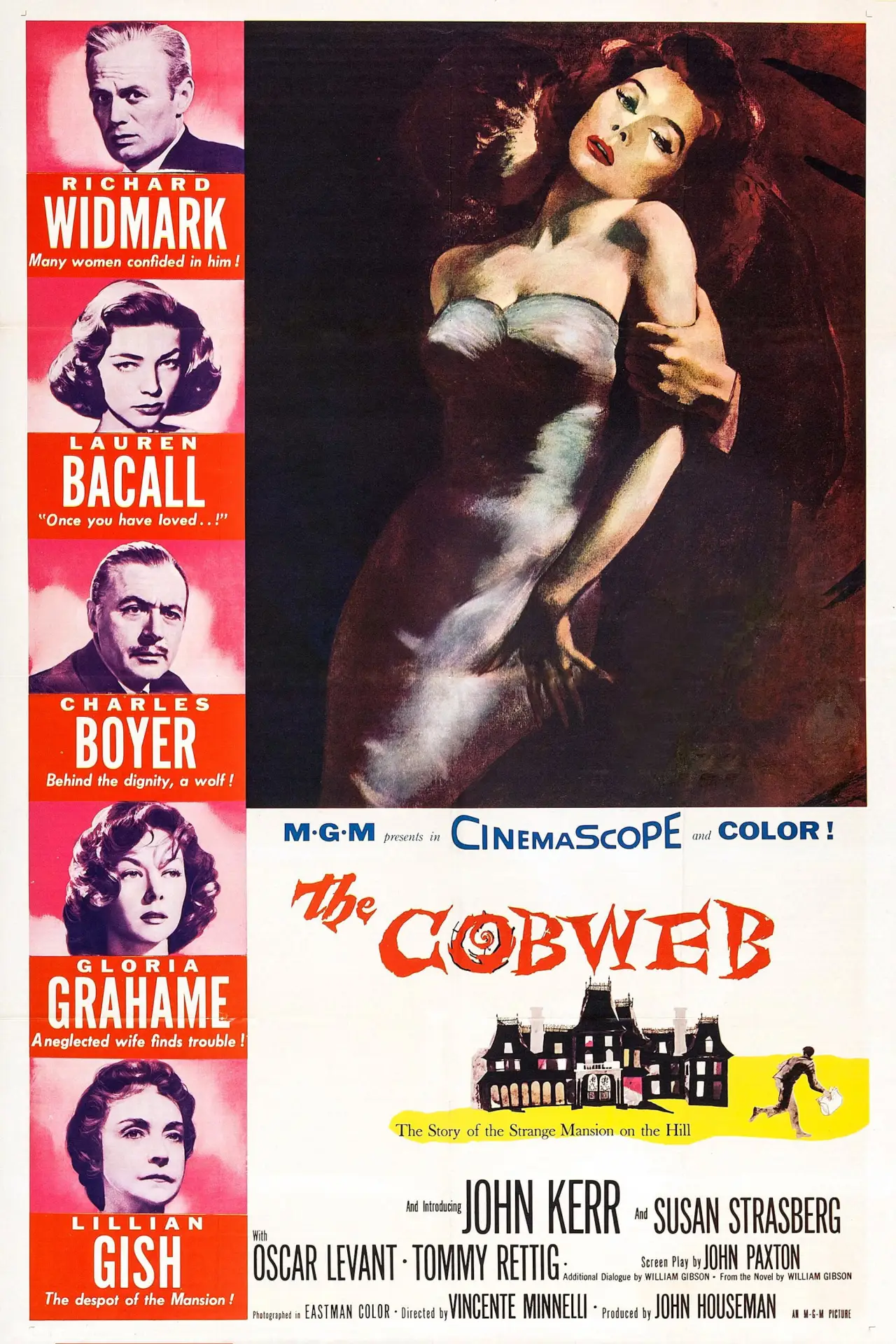 Movie poster "The Cobweb"