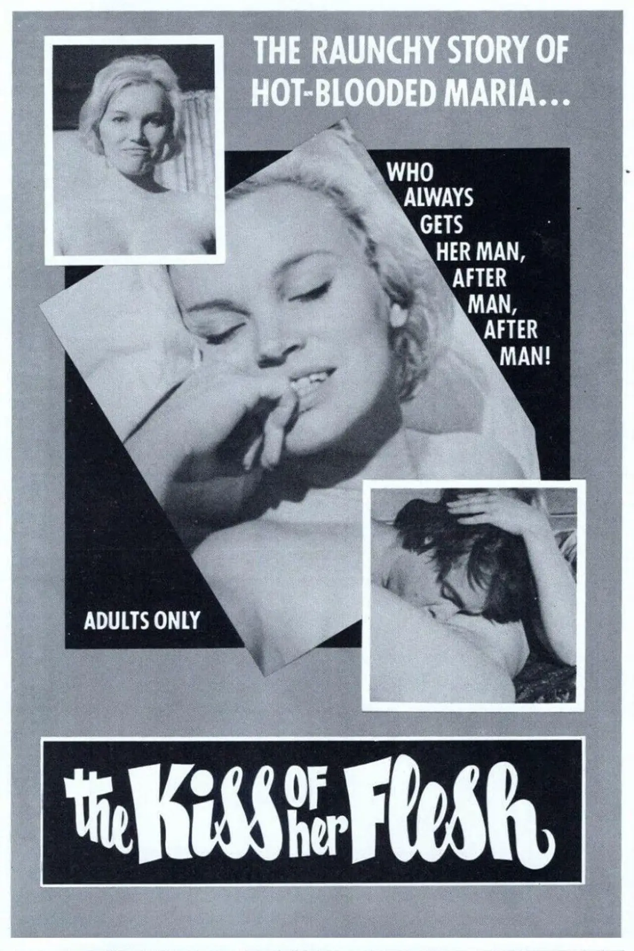 Movie poster "The Kiss of Her Flesh"