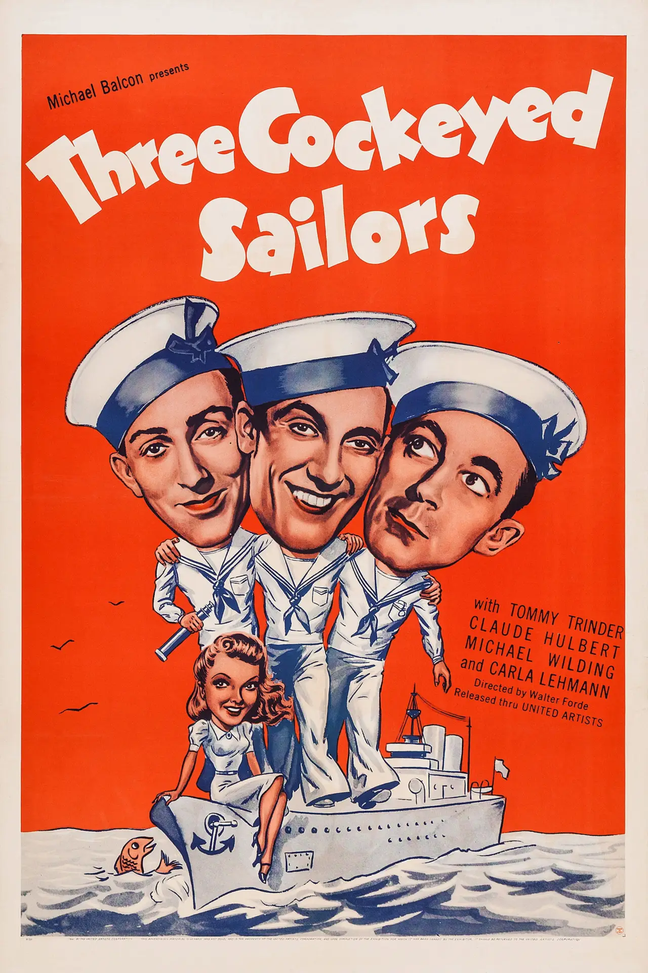 Movie poster "Sailors Three"