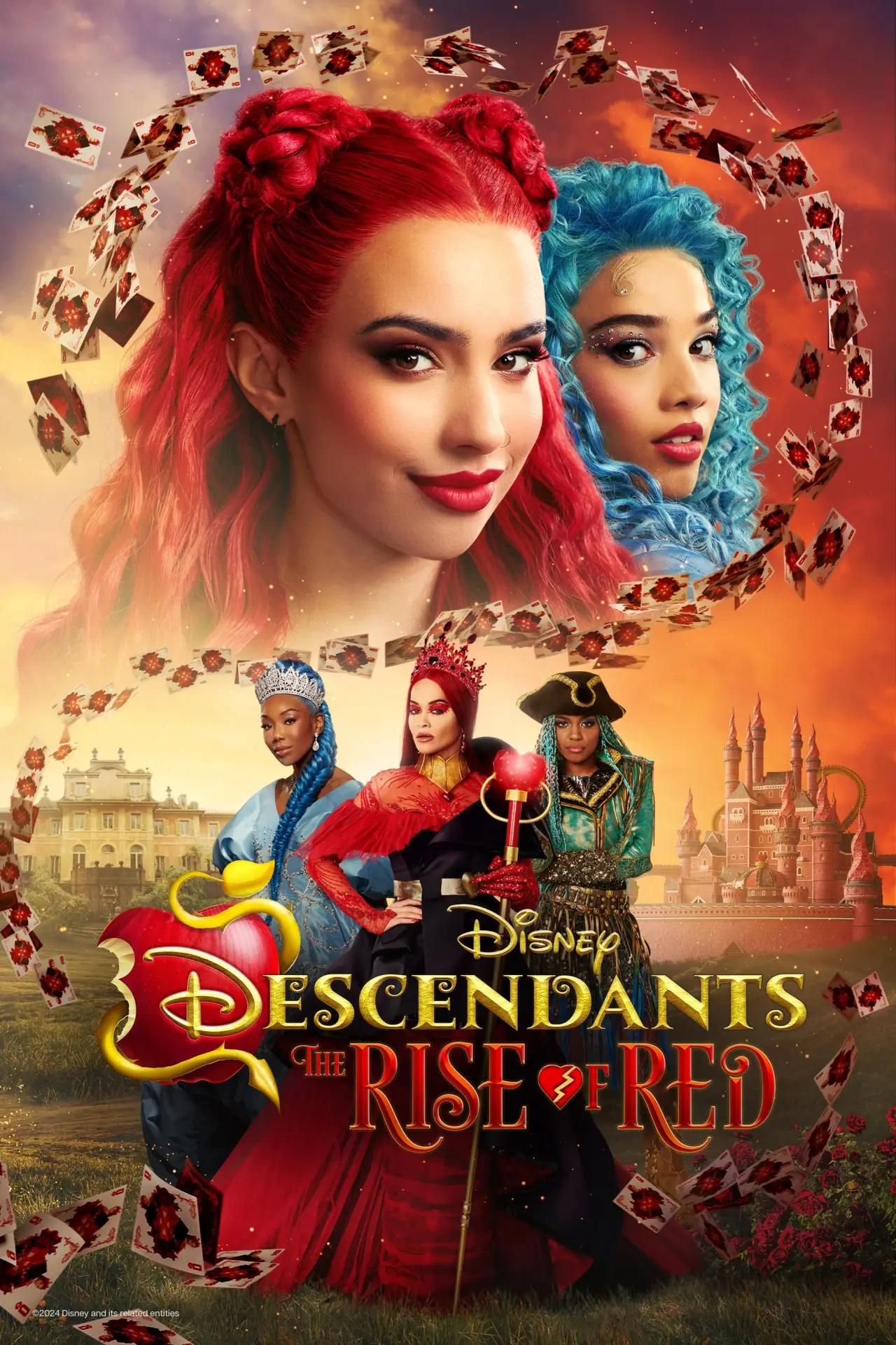 Movie poster "Descendants: The Rise of Red"