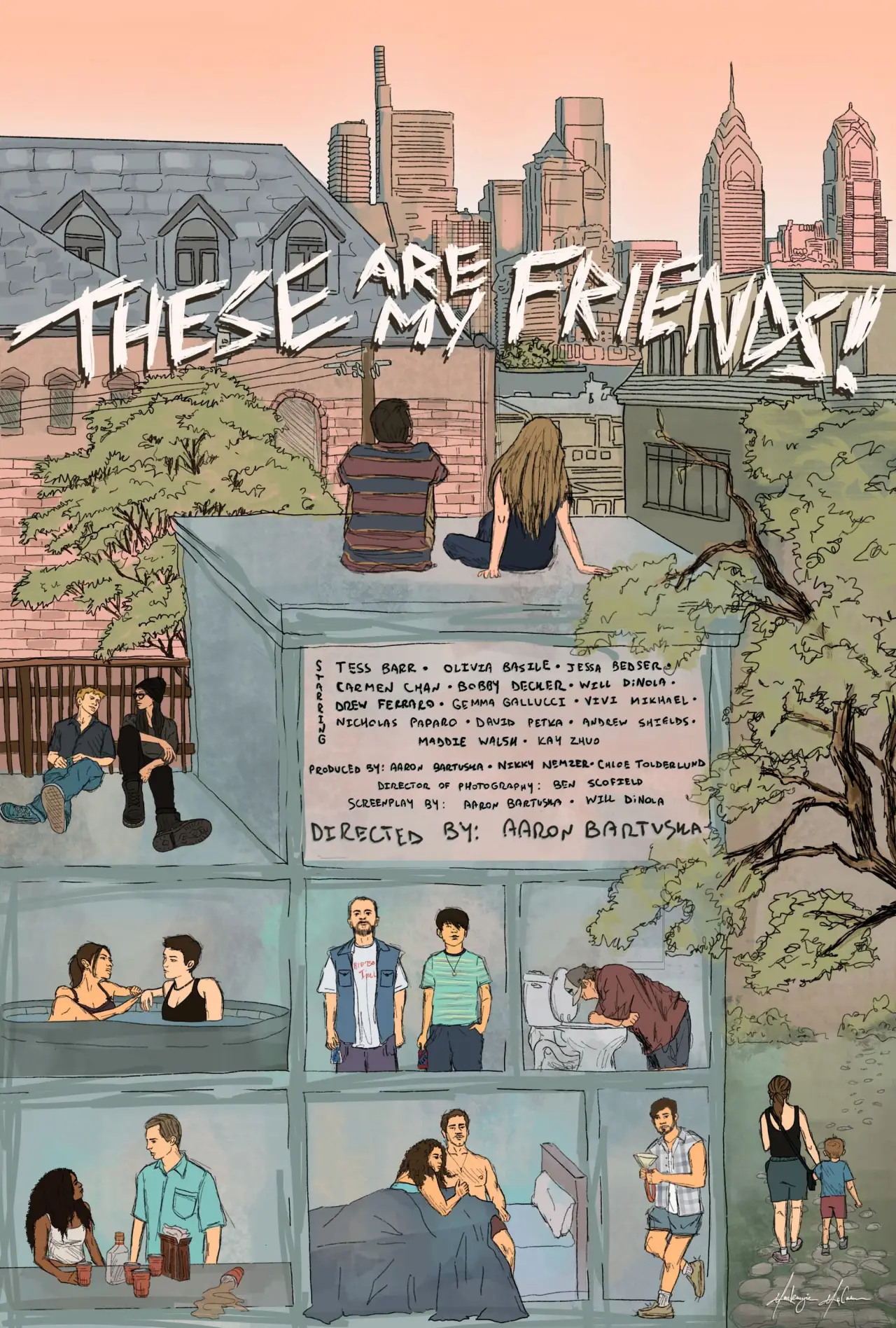 Movie poster "These Are My Friends!"