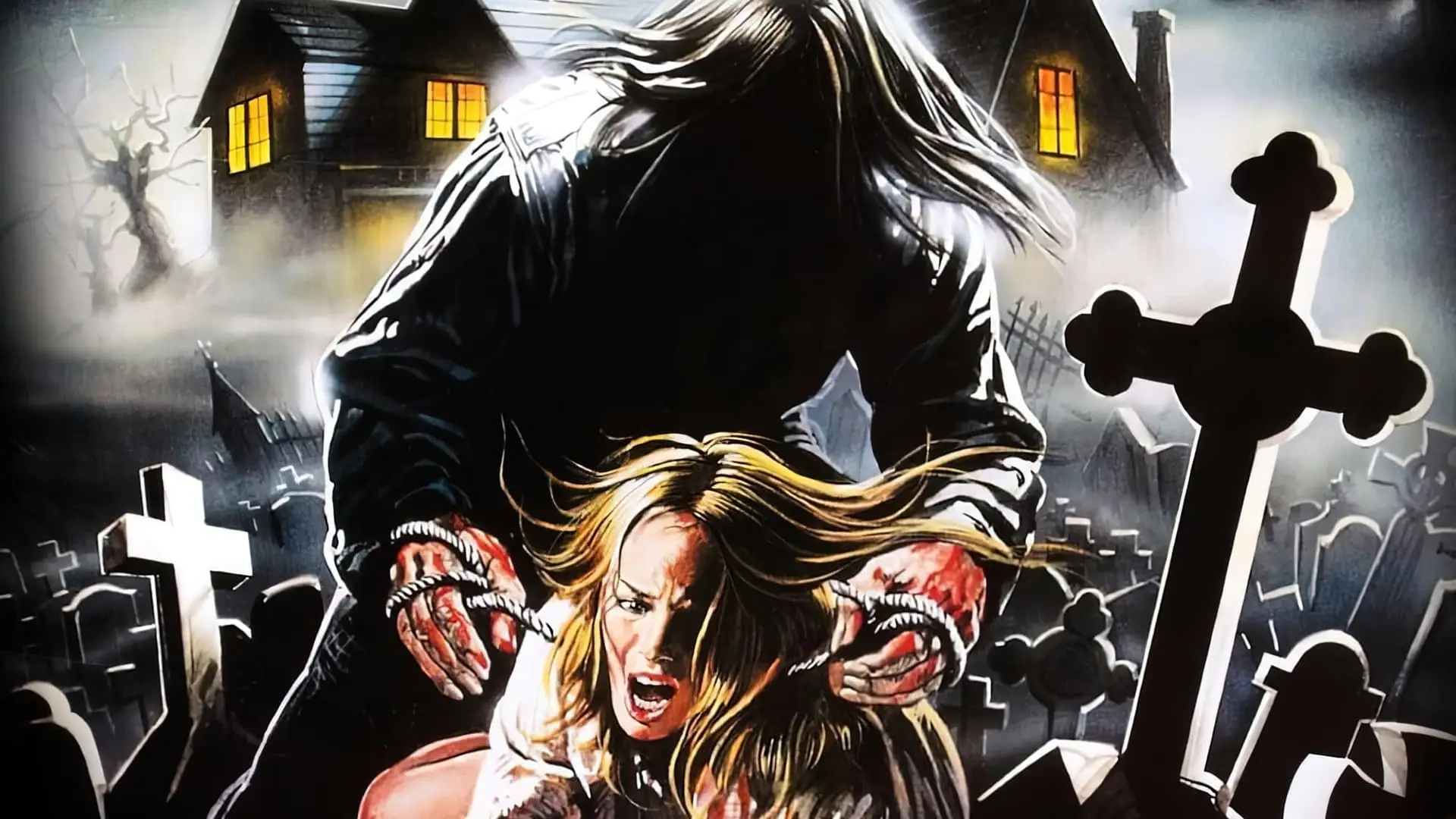 Watch film The House by the Cemetery | Bat attack!
