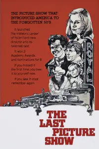 Poster to the movie "The Last Picture Show" #726705