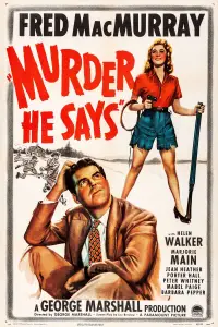 Poster to the movie "Murder, He Says" #1129478