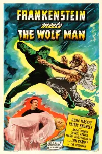 Poster to the movie "Frankenstein Meets the Wolf Man" #974978