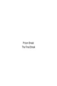 Poster to the movie "Prison Break: The Final Break" #756521