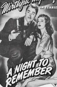 Poster to the movie "A Night to Remember" #827409