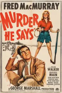 Poster to the movie "Murder, He Says" #1129480