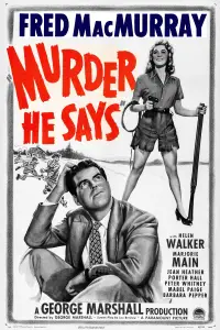 Poster to the movie "Murder, He Says" #1129485
