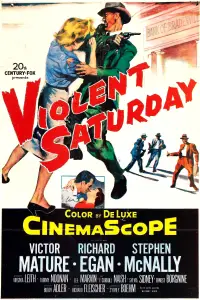 Poster to the movie "Violent Saturday" #1100443