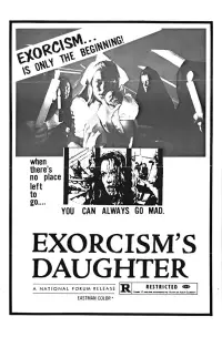 Poster to the movie "Exorcism