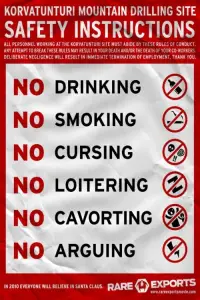 Poster to the movie "The Official Rare Exports Inc. Safety Instructions 2005" #960348