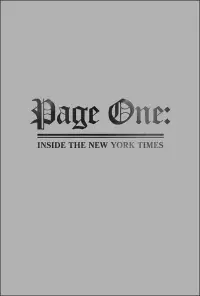 Poster to the movie "Page One: Inside the New York Times" #1126729