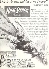 Poster to the movie "High Sierra" #962115