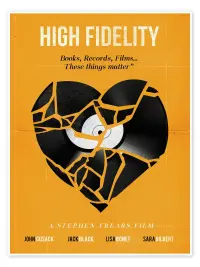 Poster to the movie "High Fidelity" #236838