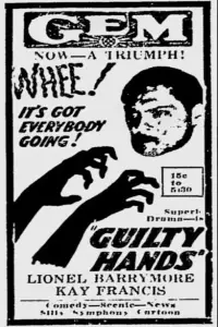 Poster to the movie "Guilty Hands" #1102977