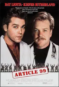 Poster to the movie "Article 99" #1076849