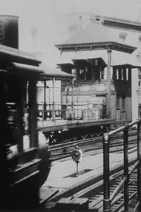 New York. Arrival of a Train at Battery Place