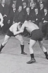 Poster to the movie "Hackenschmidt-Rogers [The Great Wrestling Match]" #571735