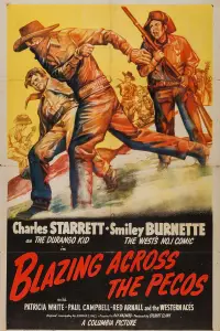 Poster to the movie "Blazing Across the Pecos" #1211650