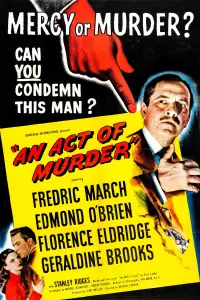 Poster to the movie "An Act of Murder" #1236219